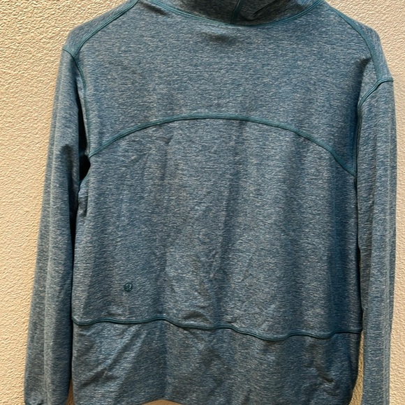 Lululemon Ready to Rulu Pullover Heathered Capture Blue Sz 6 - Picture 4 of 8